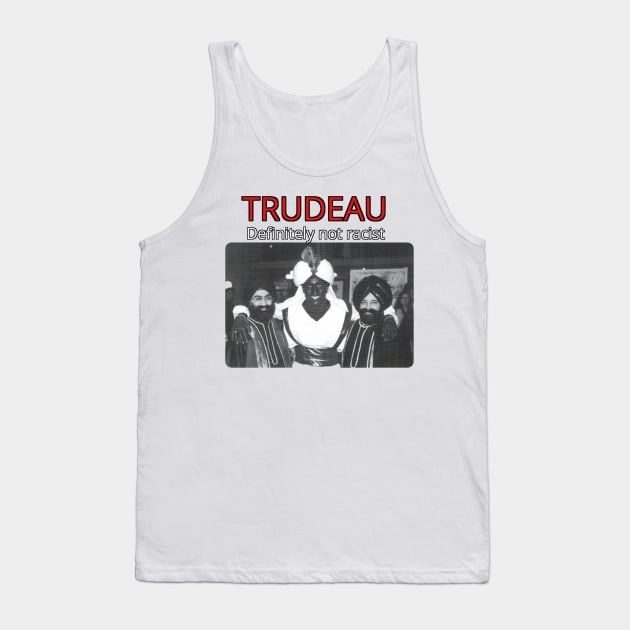 Justin Trudeau Canadian Prime Minister Tank Top by Doctor Doom's Generic Latverian Storefront